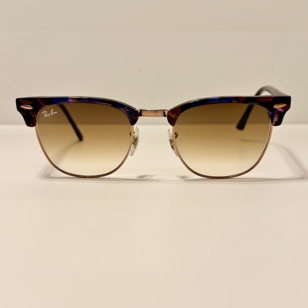 Ray-Ban Blue and Brown Clubmaster Sunglasses